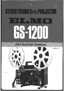 Elmo GS 1200 manual. Camera Instructions.